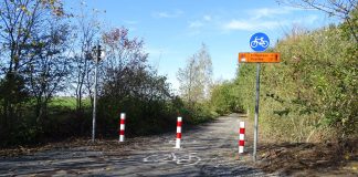 droga rowerowa Rosówek granica