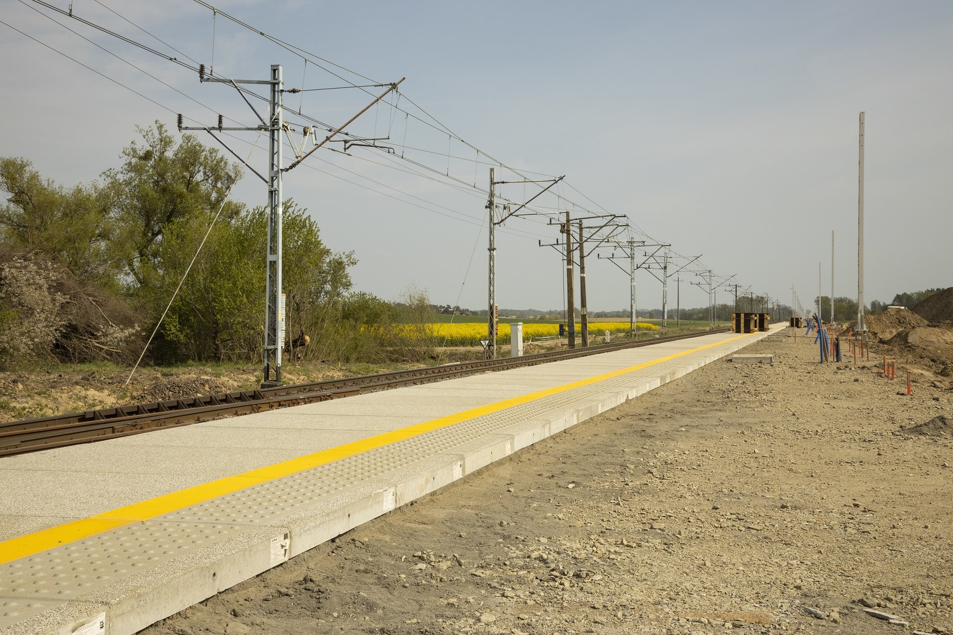 trasa kolejowa Szczecin - Poznań stan prac maj 2020