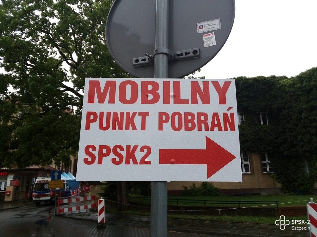 Mobilny Punkt Pobrań szpital Pomorzany Szczecin