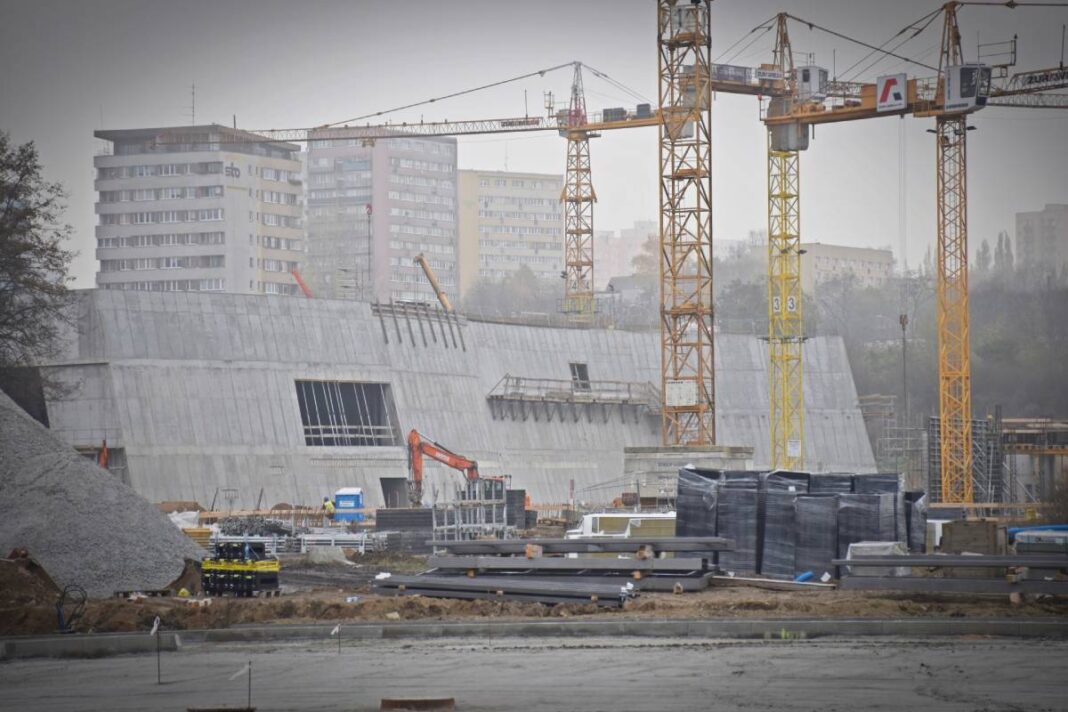 Fabryka Wody plac budowy Szczecin listopad 2020