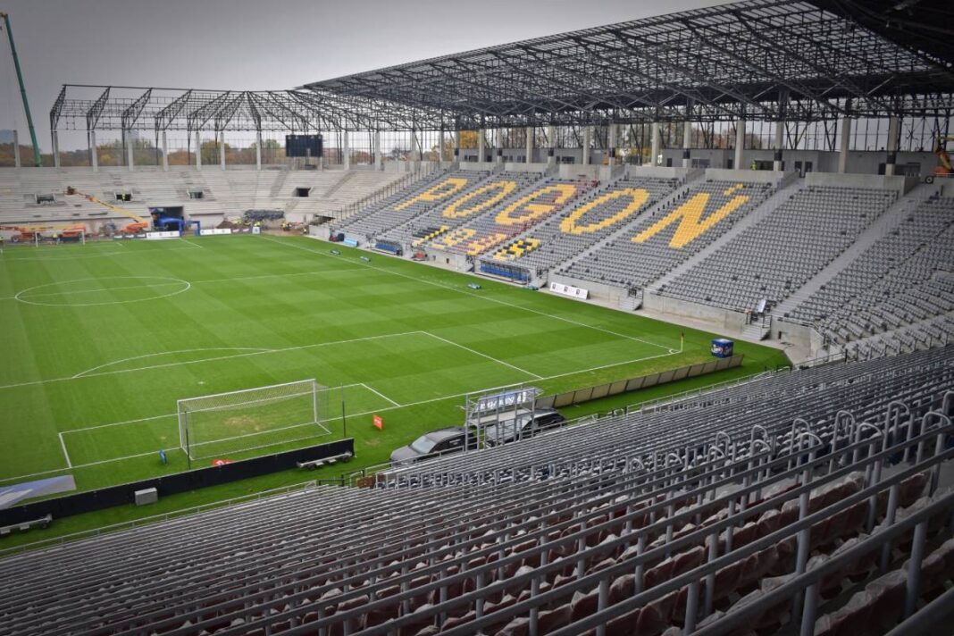 postęp prac Stadion Miejski Szczecin listopad 2020