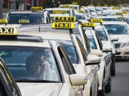 prostest szczecińskich taksówkarzy