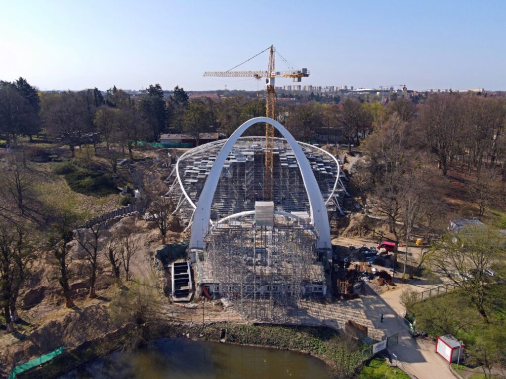 Fotorelacja z placu budowy Teatru Letniego w Szczecinie