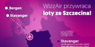 WizzAir przywraca loty do Norwegii