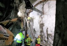budowa wyjść ewakuacyjnych w tunelu pod Świną