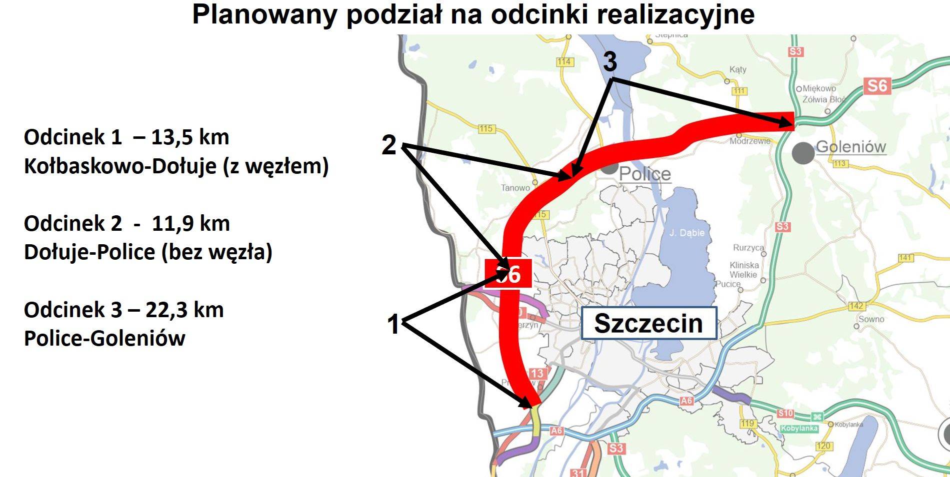 Projekt tunelowego odcinka S6 Zachodniej Obwodnicy Szczecina