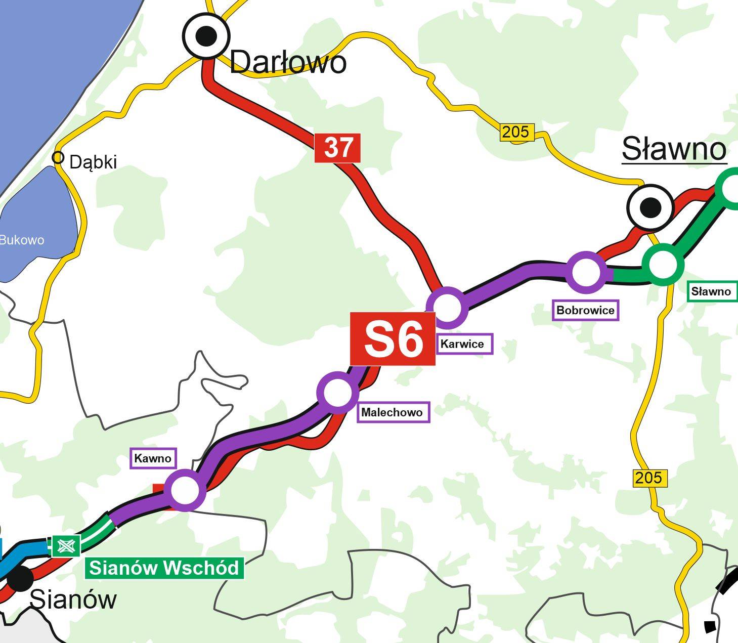 Umowa na realizację drogi ekspresowej S6 na odcinku Koszalin - Sławno podpisana